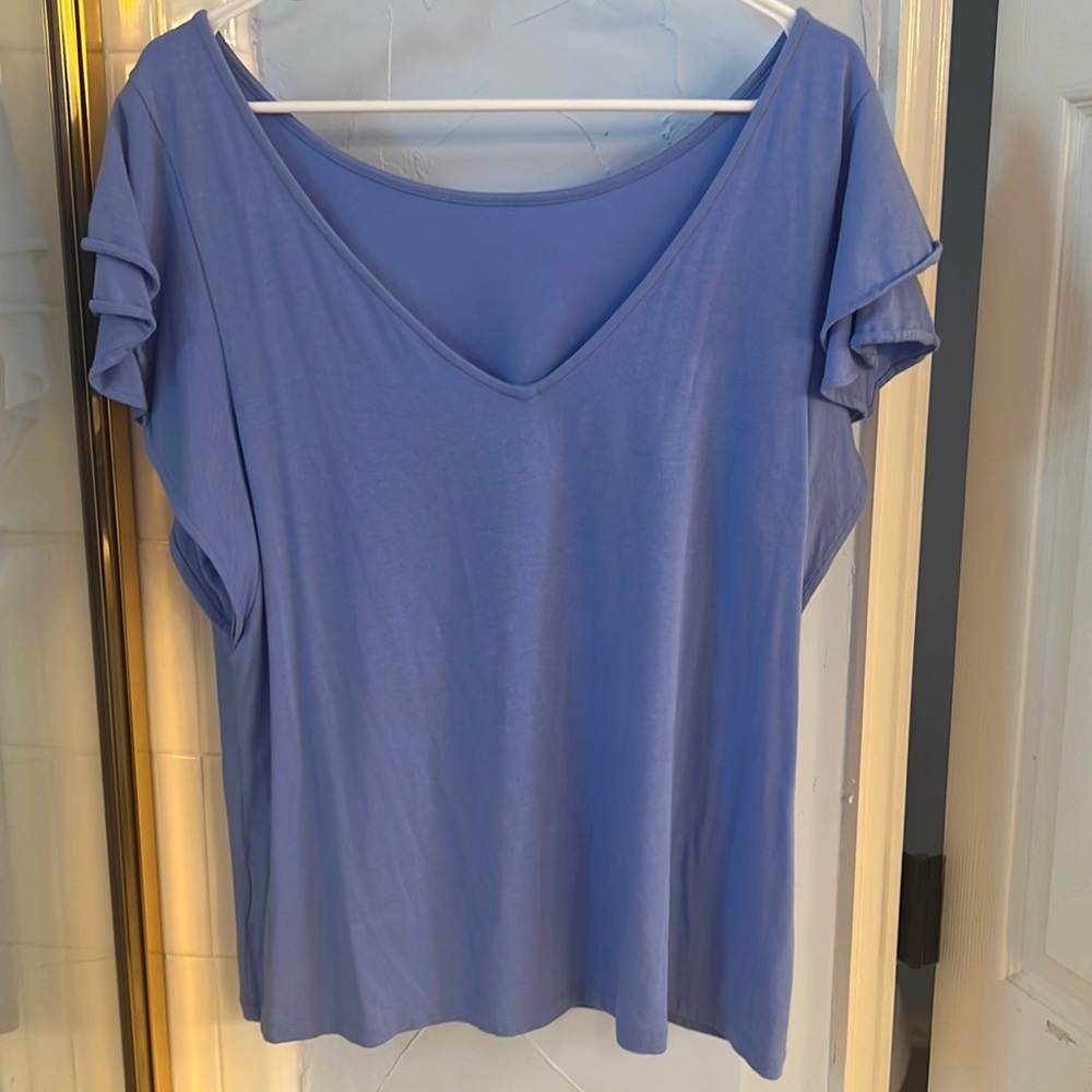 Blue tee